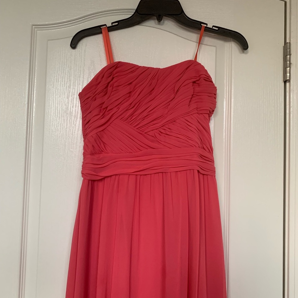 Ralph Lauren strapless Georgette gown - Picture 3 of 7